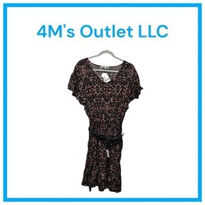 Woven Dress with Belt